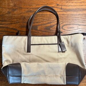 Tumi Beige and Brown Bag